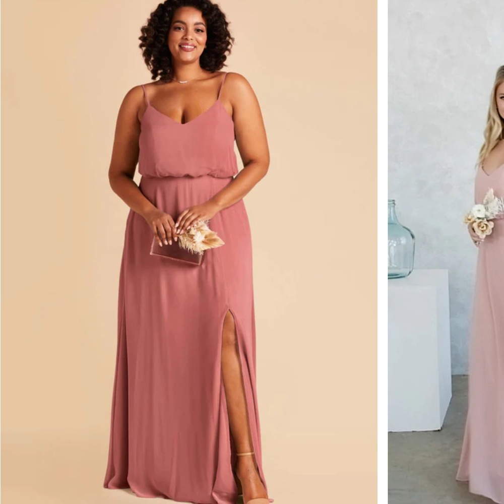 Birdy Grey Mulberry Gwennie Chiffon with Slit Bridesmaid Dress